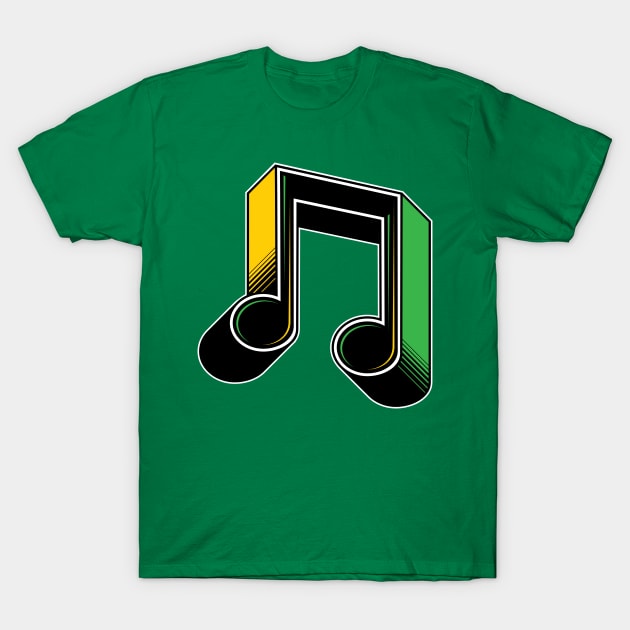 Music Notes v2 T-Shirt by Kevin Adams Designs